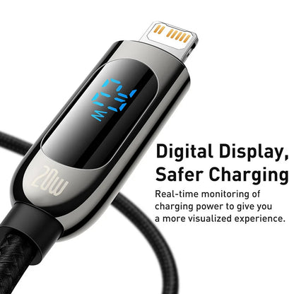 Digital Display Fast Charging Data Cable - Wholesalus