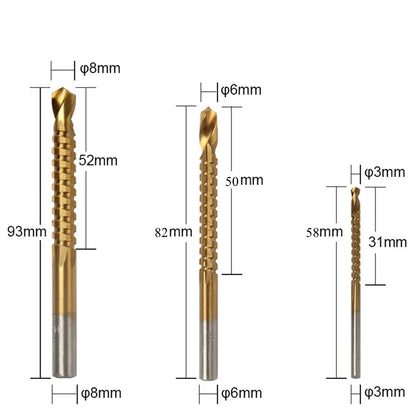 Titanium Coated Wood and Metal Drilling Set - Wholesalus