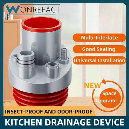 Anti odor Sink Drain Pipe Connector - Wholesalus