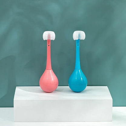 Three-sided Baby U-Shaped Toothbrush - Wholesalus