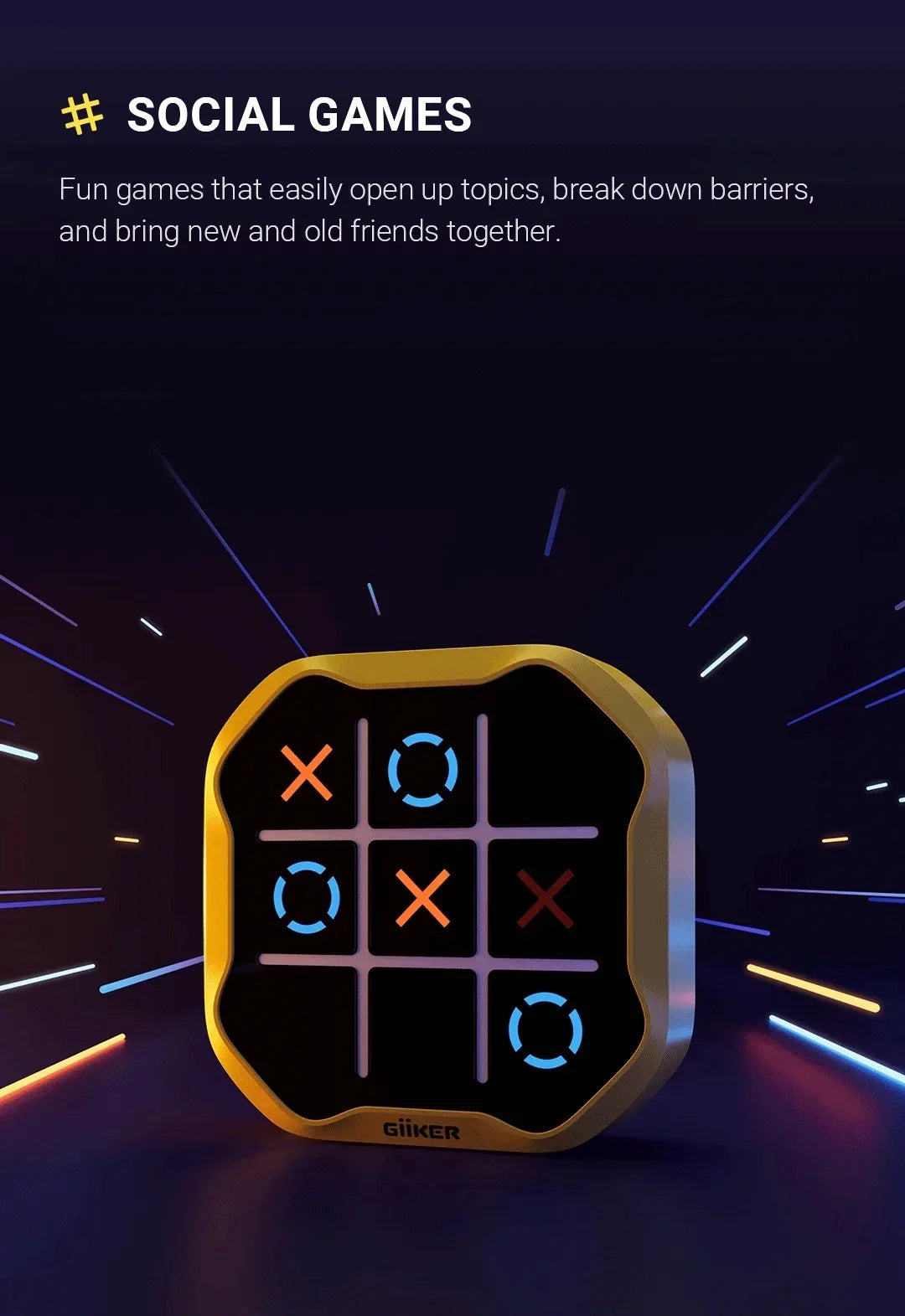 Portable Super TIC-TAC-TOE Puzzle Game