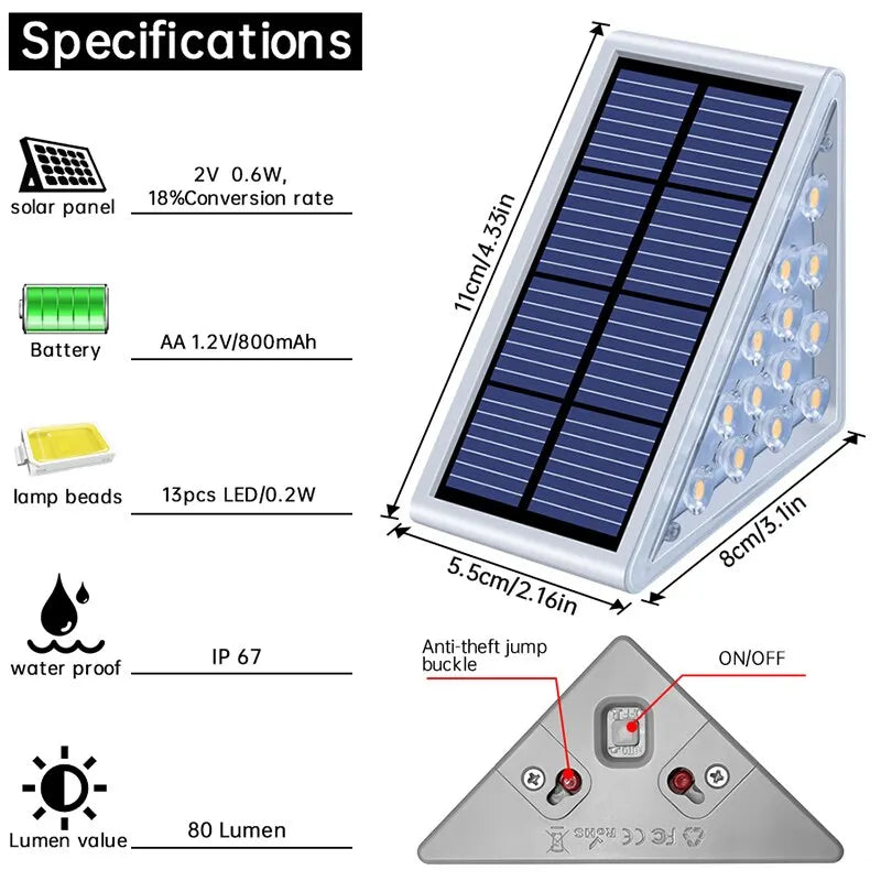 Solar Staircase Light