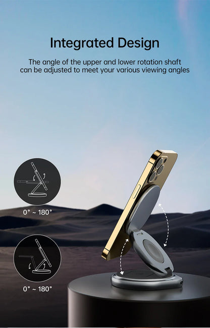3 in 1 Foldable Magnetic Wireless Charger - Wholesalus