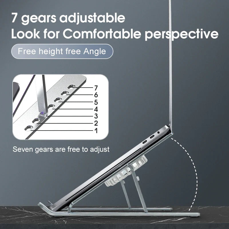 Foldable Aluminum Laptop Cooling Stand