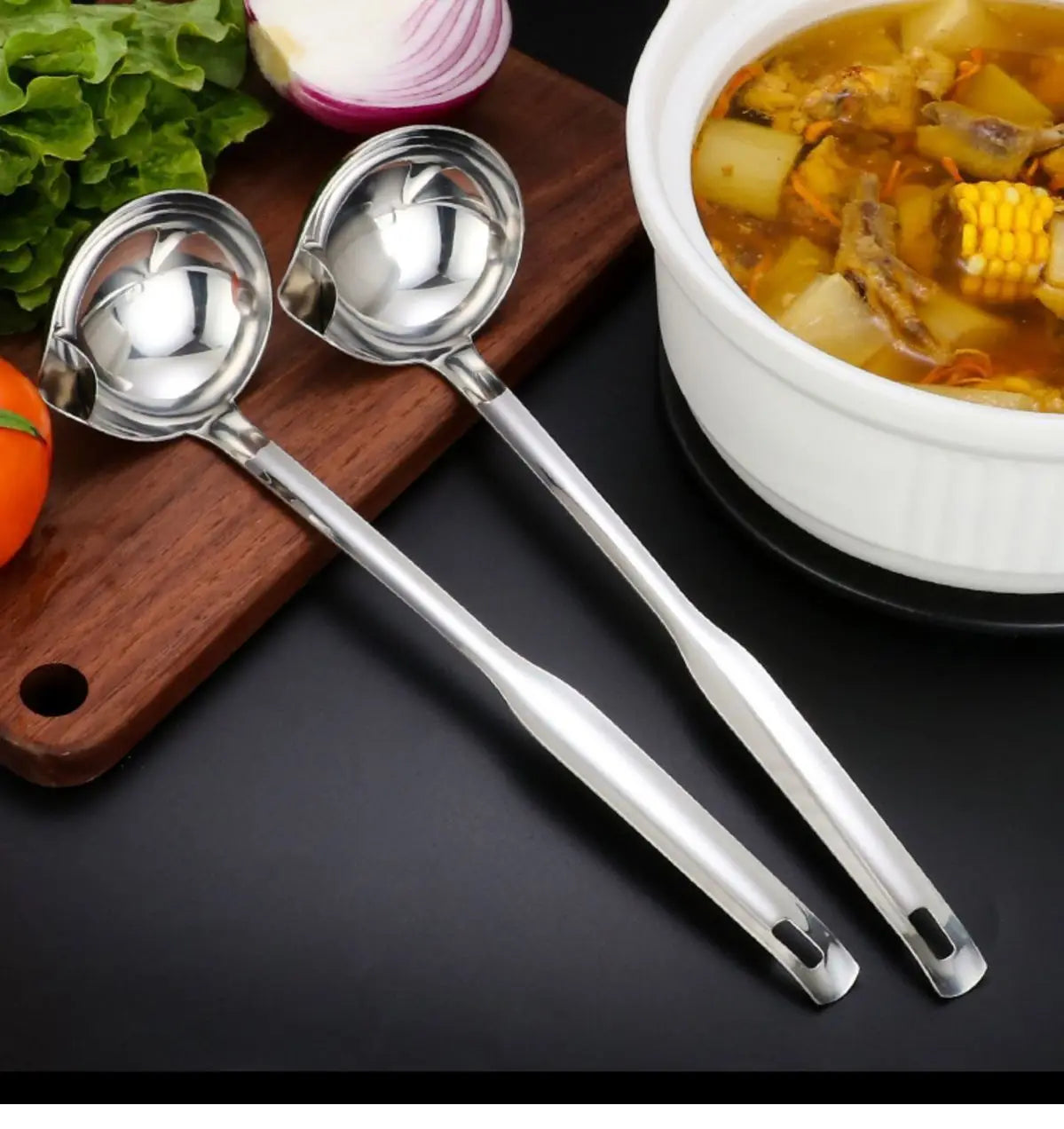 Stainless Steel Colander Soup Spoon