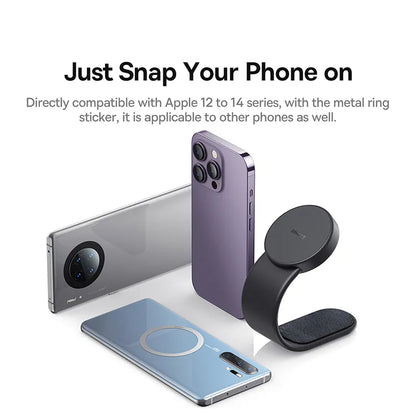 Magnetic Bendable Phone Holder with Wireless Charging - Wholesalus