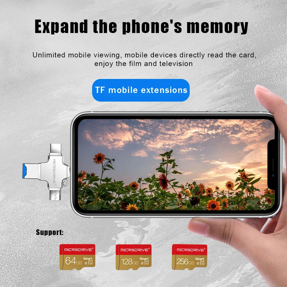 4 in 1 Memory Disk Flash Drive