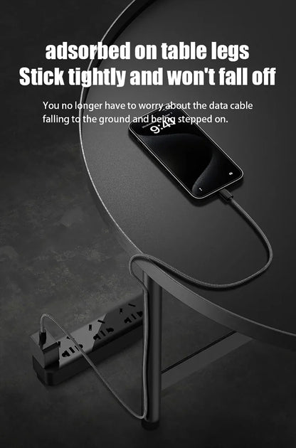 Magnetic Retractable Fast Charging Data Cable - Wholesalus