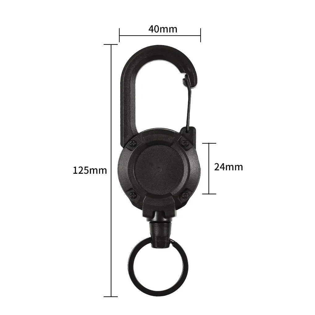 Anti-theft Metal Elastic Keychain