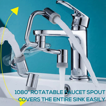 1080 Degree Rotating Faucet Extender - Dual Mode - Wholesalus