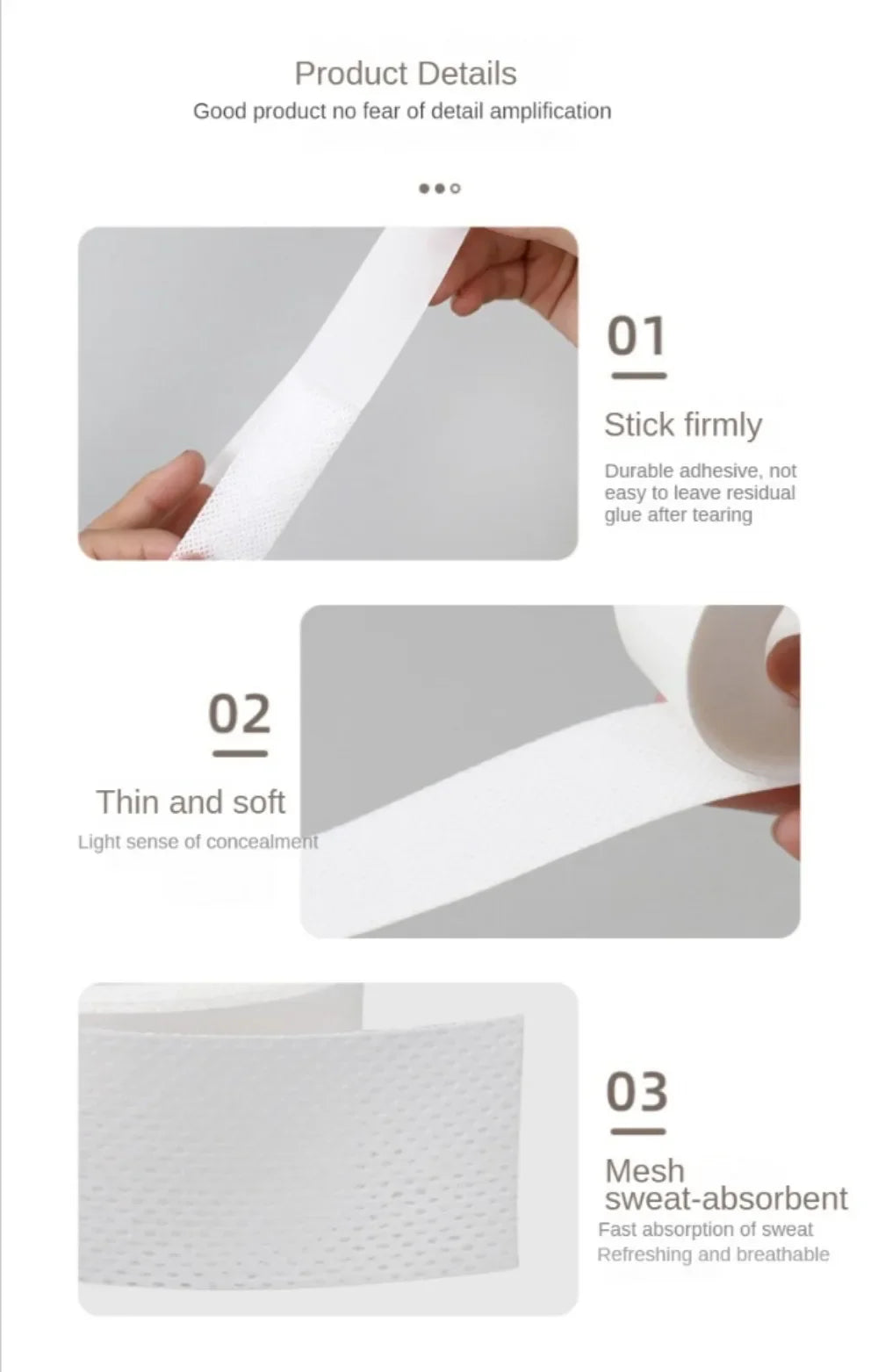 Disposable Sweat-Absorbent Tape Roll