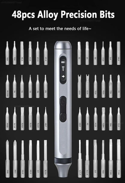51 in 1 Cordless Electric Screwdriver Set - Wholesalus