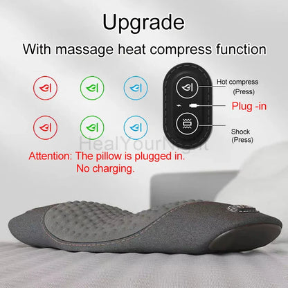 Hot Compression Vibrating Massage Pillow - Wholesalus