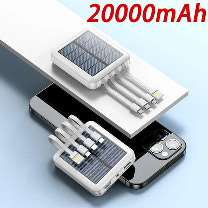 4 in 1 Solar Charging Power Bank - Wholesalus