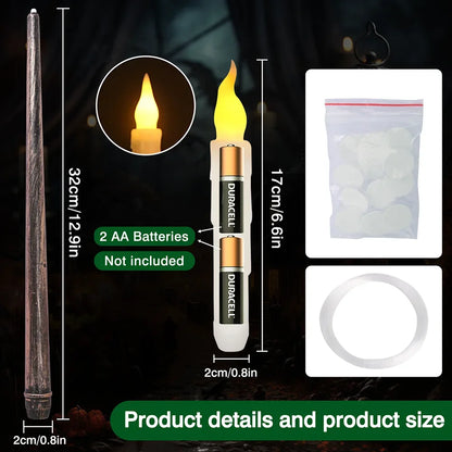 LED Candles with Magic Wand - Wholesalus