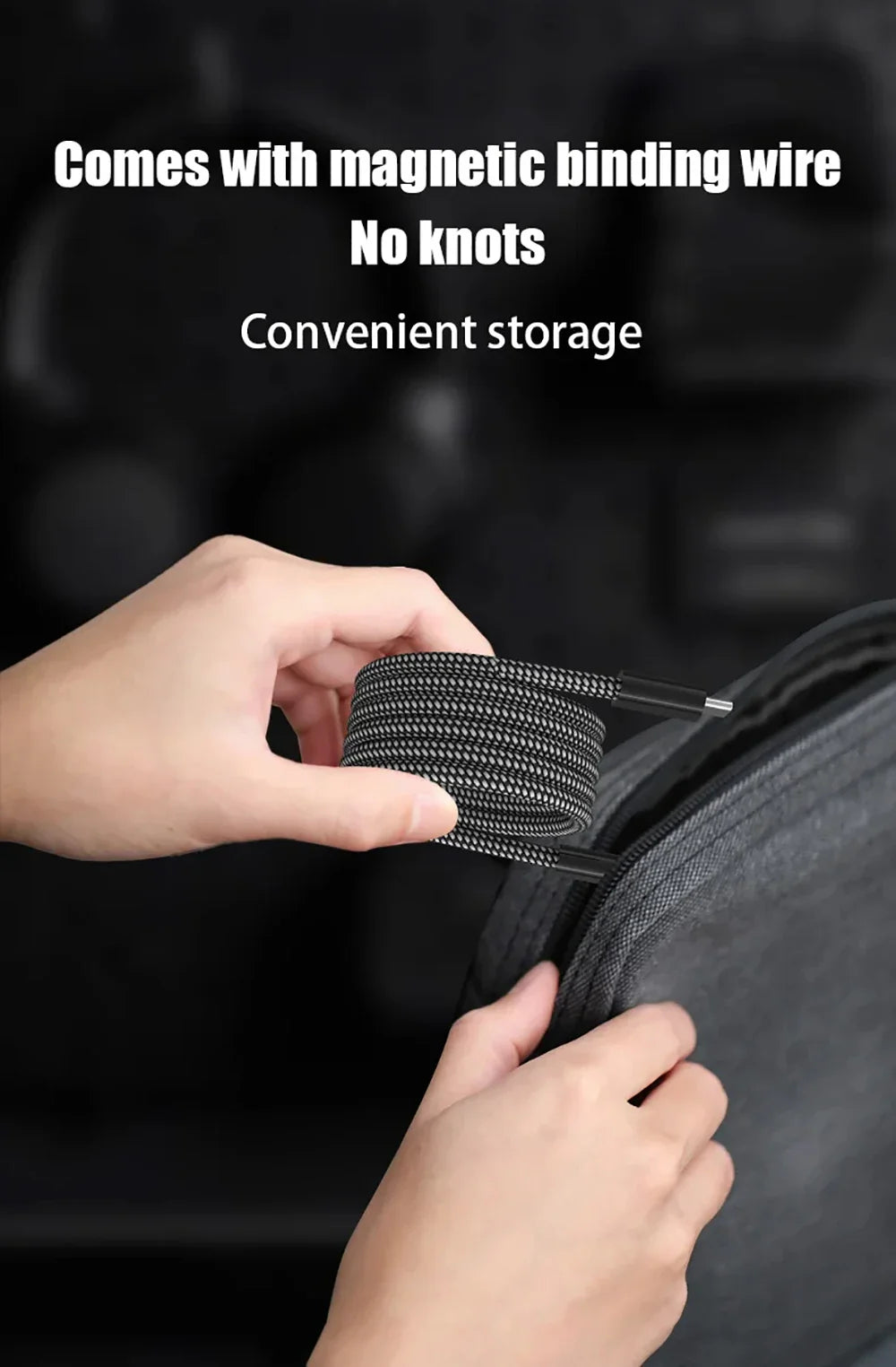 Magnetic Retractable Fast Charging Data Cable - Wholesalus