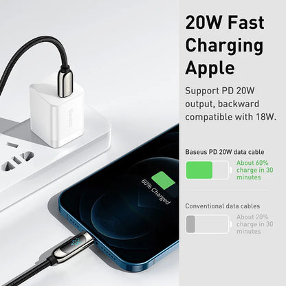Digital Display Fast Charging Data Cable - Wholesalus