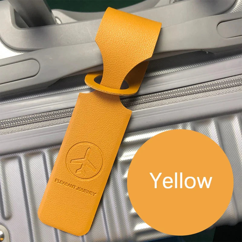 Portable Leather Luggage Tag