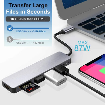 Type-C Docking Station USB Adapter - Wholesalus