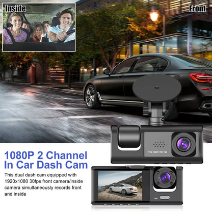 Three Channel Car HD DashCam - Wholesalus