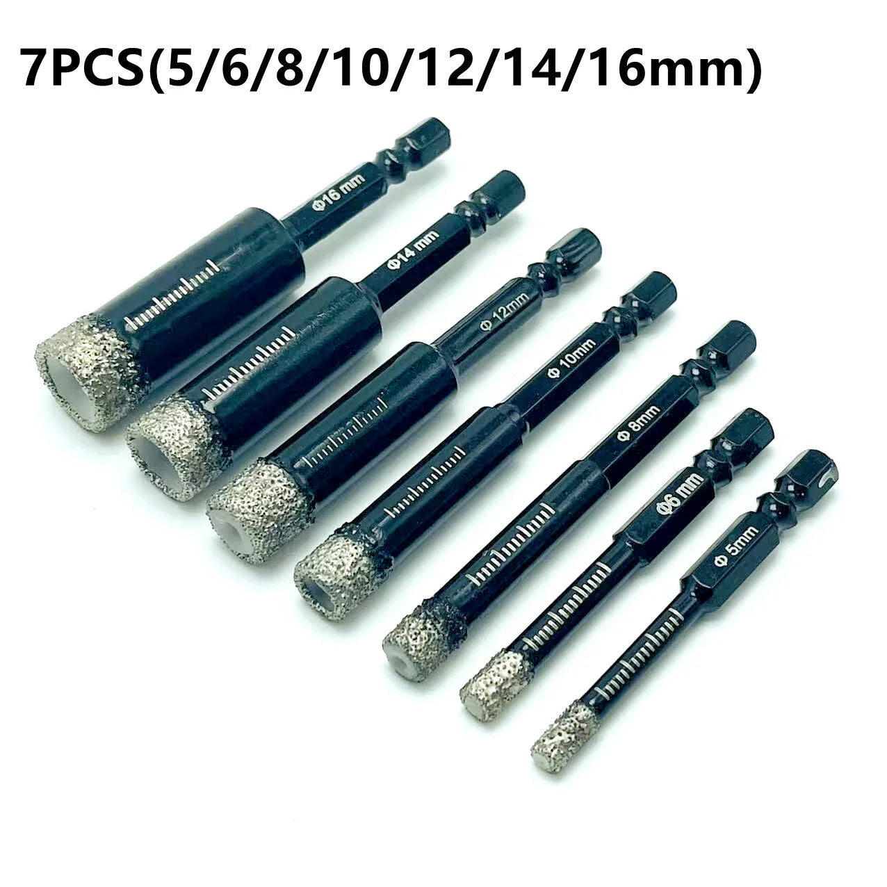 Diamond Coated Drill Bit Set