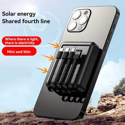 4 in 1 Solar Charging Power Bank - Wholesalus