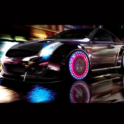 RGB Car Wheel Valve Cap Light - Wholesalus