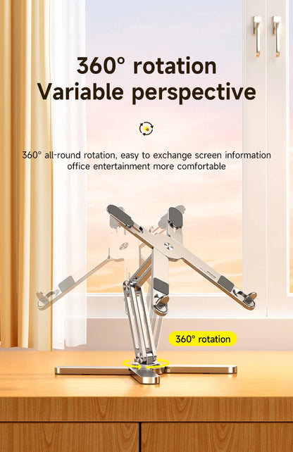Aluminum Heat Dissipation Rotatable Laptop Stand - Wholesalus