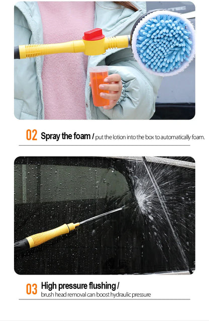 Multifunctional Car Rotary Wash Brush Kit - Wholesalus