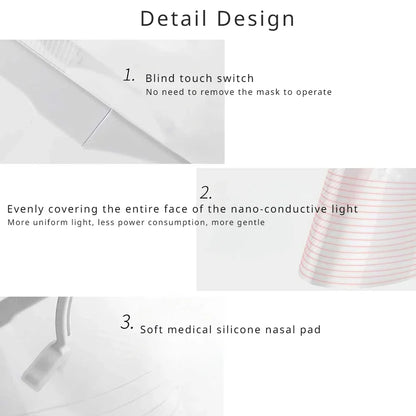LED Red Light Therapy Facial Mask - Wholesalus
