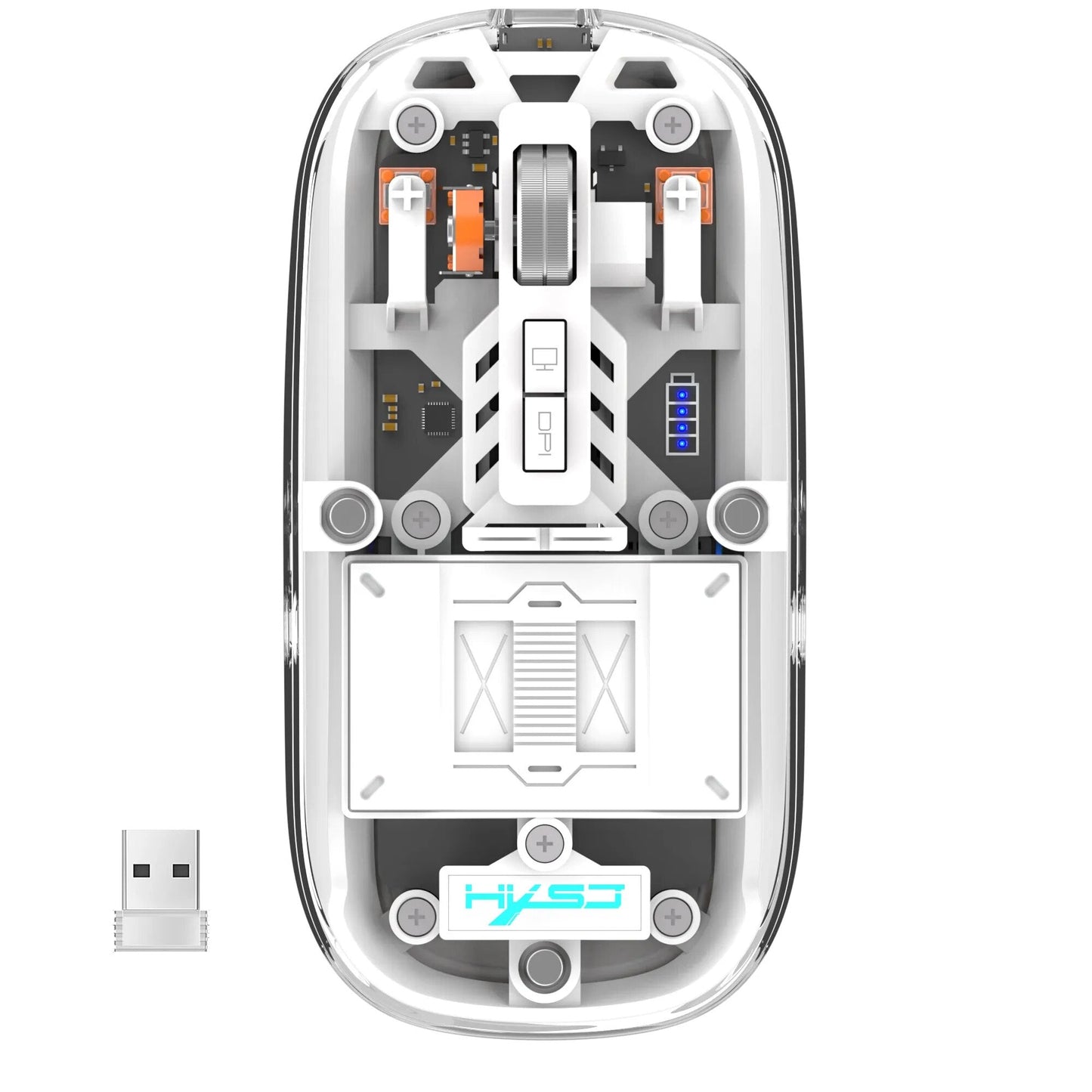 Transparent Wireless Bluetooth Mouse