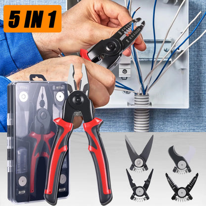 5 IN1 Multifunctional Replaceable Wire Stripper - Wholesalus