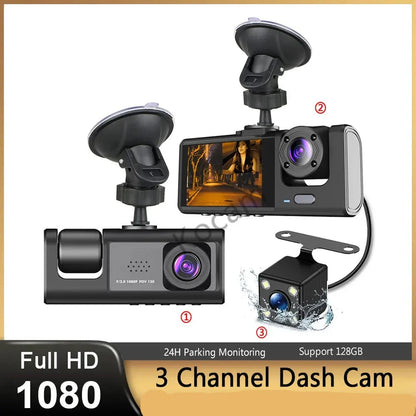Three Channel Car HD DashCam - Wholesalus