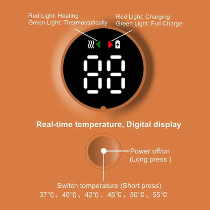 Rechargeable LED Display Bottle Warmer - Wholesalus