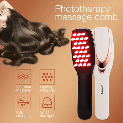 3 in 1 Phototherapy LED Massage Comb - Wholesalus