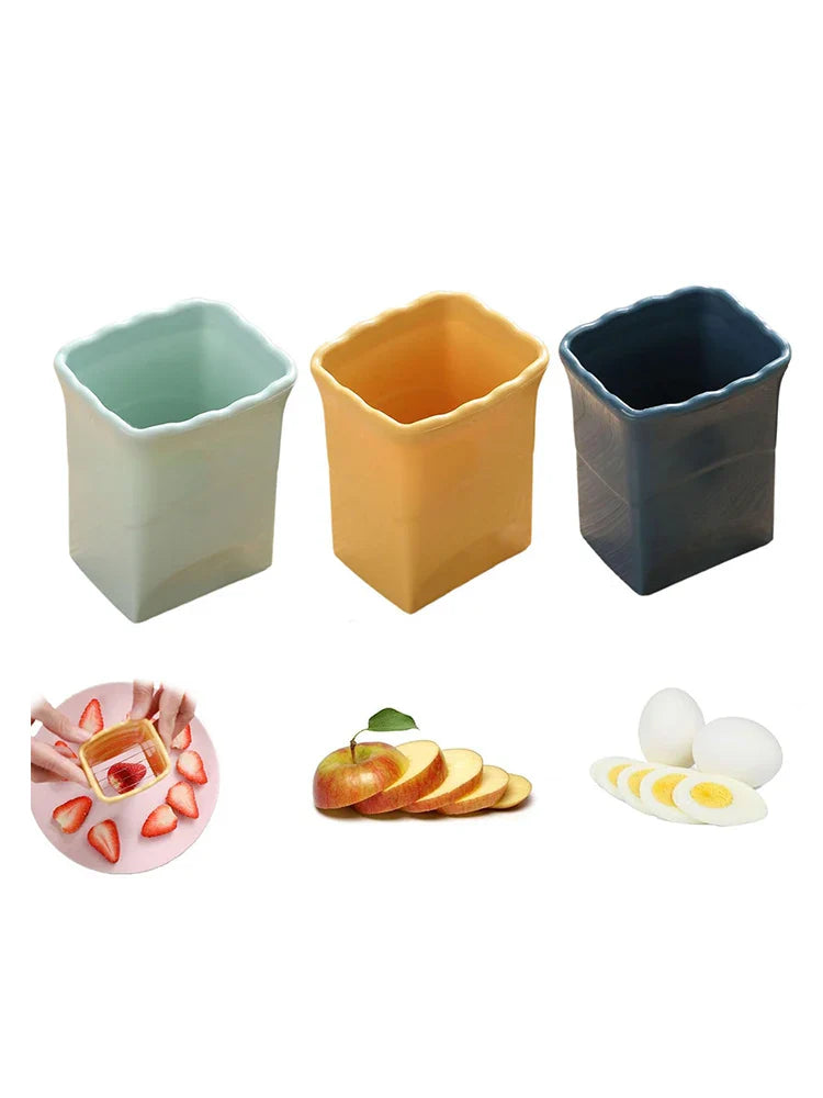 Stainless Steel Handheld Fruit Cup Slicer - Wholesalus