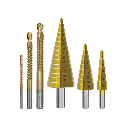 Titanium Coated Wood and Metal Drilling Set - Wholesalus