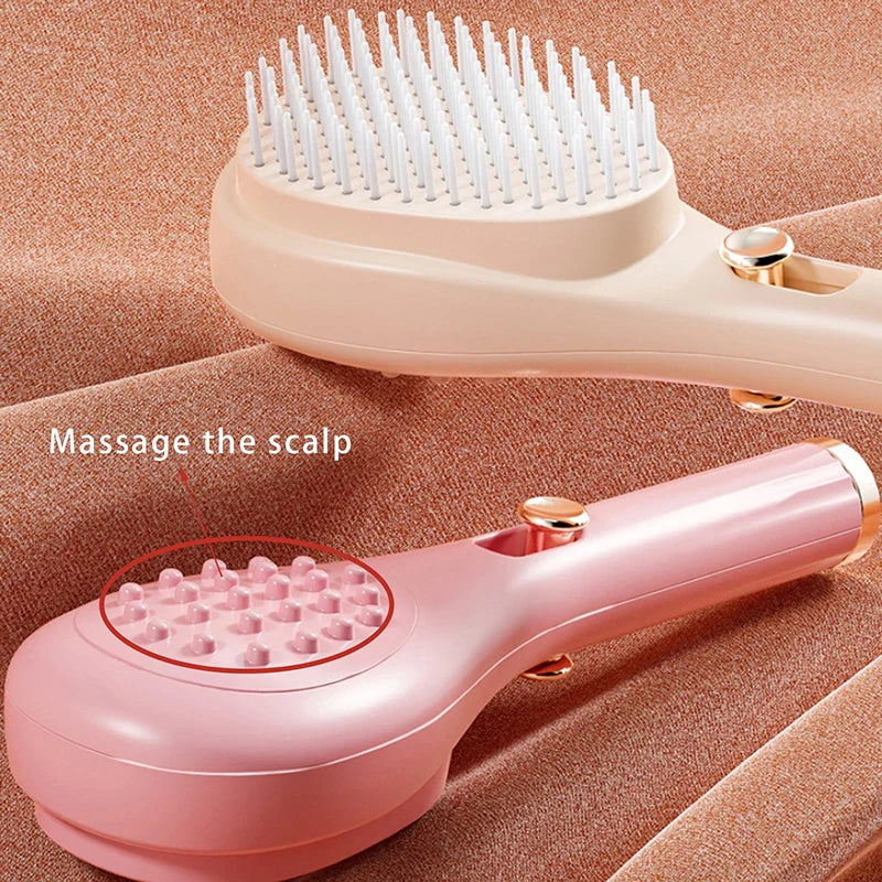 Retractable Self Cleaning Comb