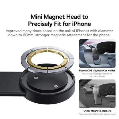 Magnetic Bendable Phone Holder with Wireless Charging - Wholesalus