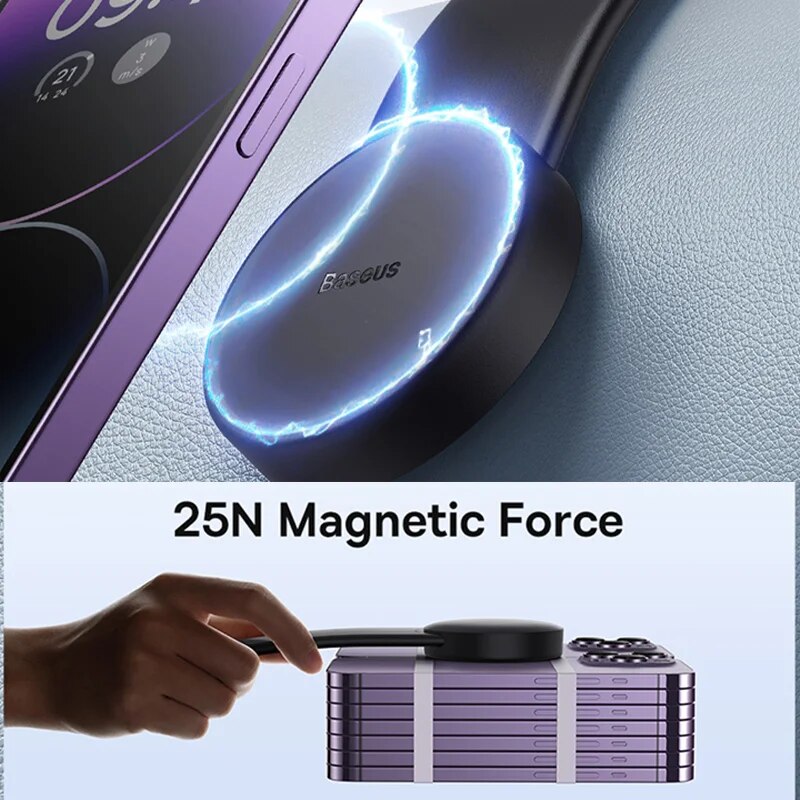 Magnetic Bendable Phone Holder with Wireless Charging