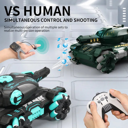 Gesture And Remote Controlled Tank Vehicle Toy - Wholesalus