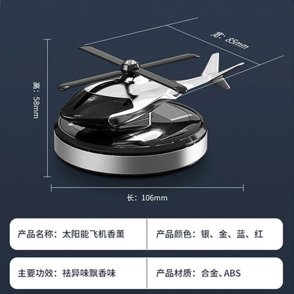 Helicopter Solar Car Air Freshener - Wholesalus