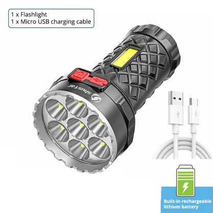 Ultra Powerful LED Rechargeable Flashlight - Wholesalus