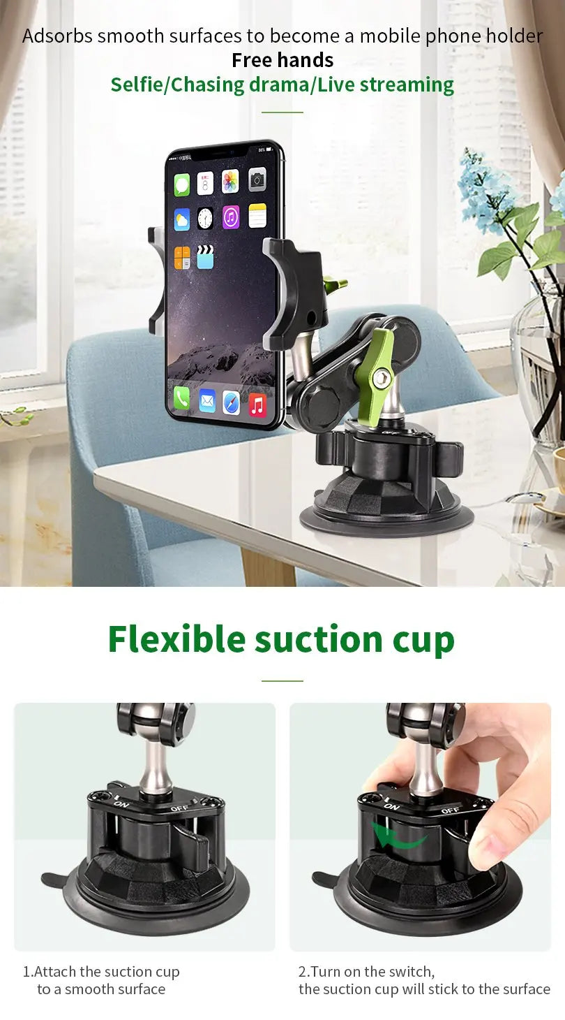 Car Rotatable Suction Grip Phone Holder