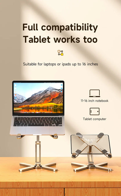 Aluminum Heat Dissipation Rotatable Laptop Stand - Wholesalus