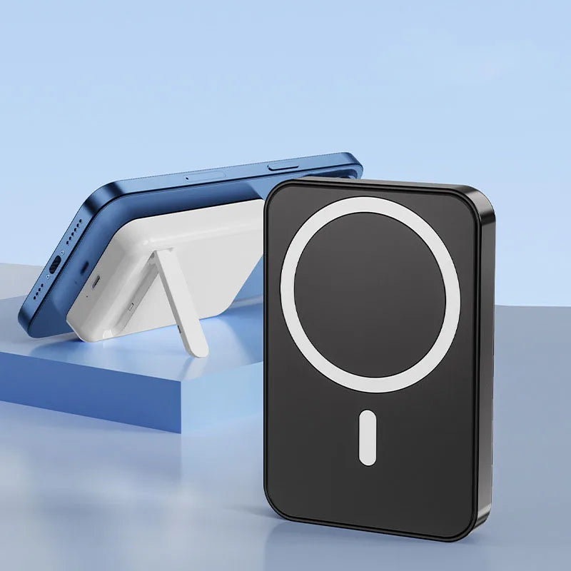 Magnetic Wireless Power Bank with Kickstand - Wholesalus