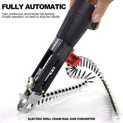 Electric Automatic Chain Nail Adapter Gun - Wholesalus