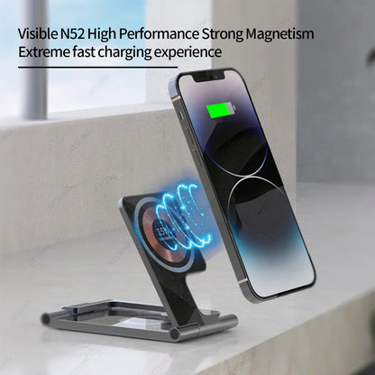 3 in 1 Foldable Magsafe Wireless Charger - Wholesalus