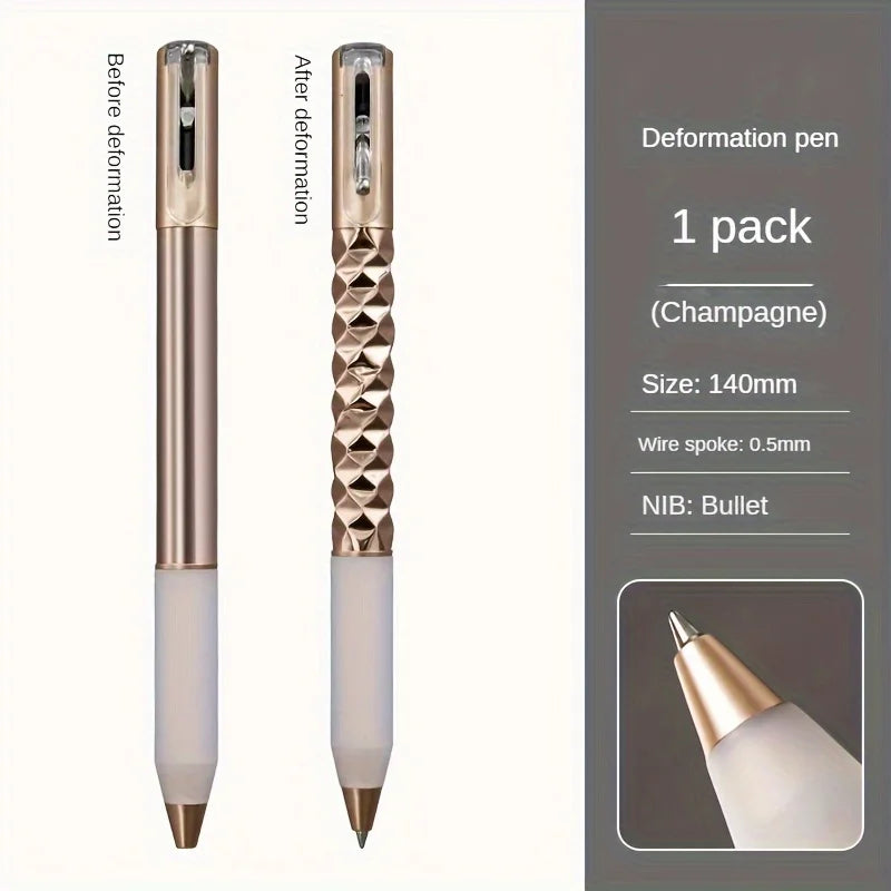 Creative Geometric Deformation Gel Pen