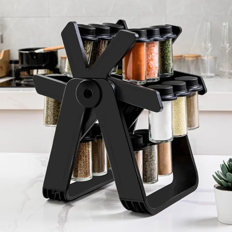 Rotating Wheel Spice Rack